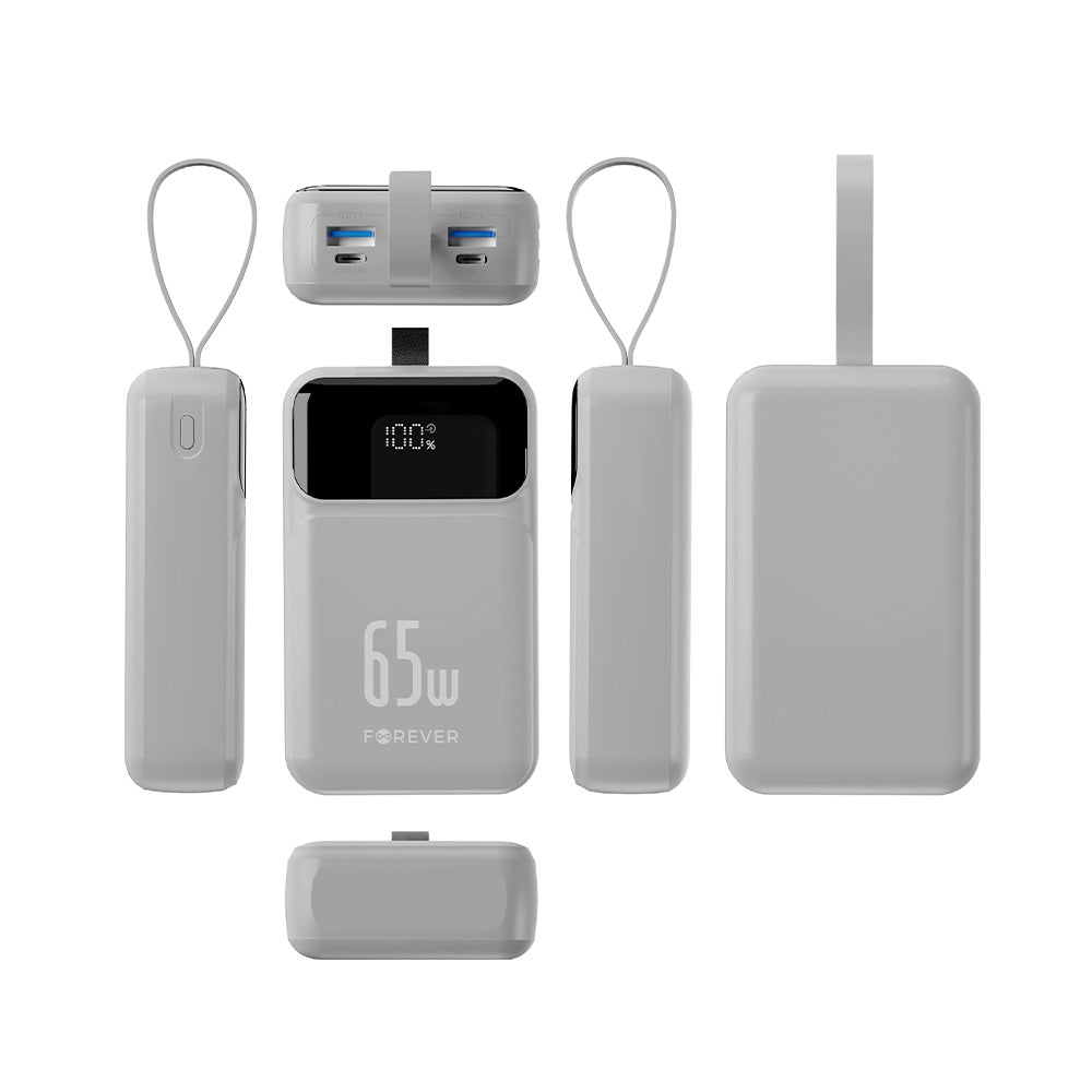 Forever power bank Vibe-TB65 PD QC 65W 20000 mAh silver