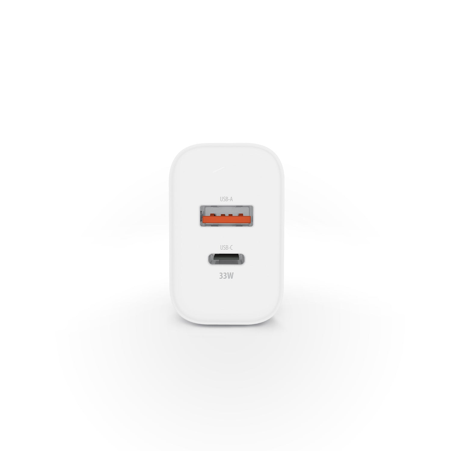 Forever TC-09-33AC GaN PD QC charger 1x USB-C 1x USB 33W white